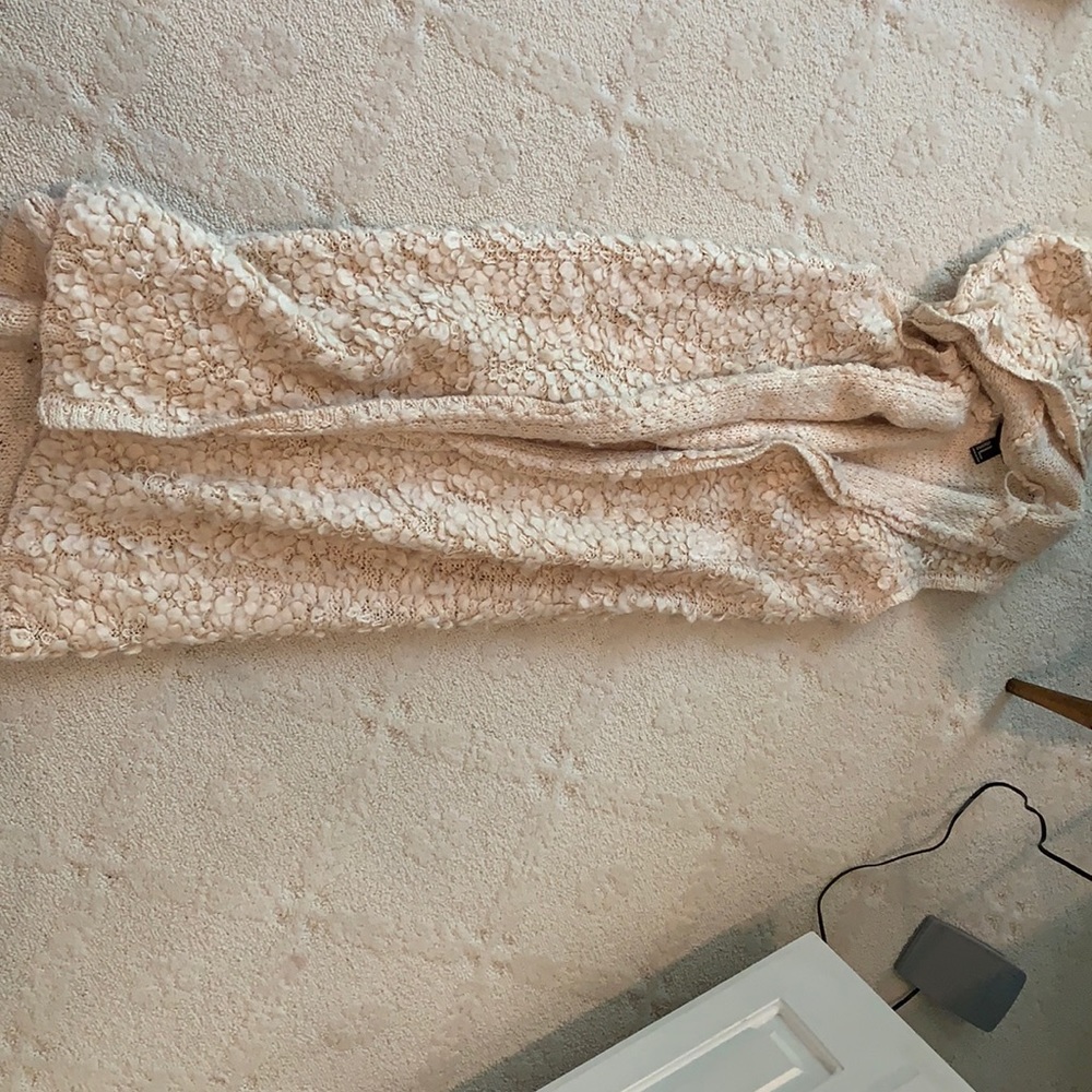 Long fuzzy cardigan